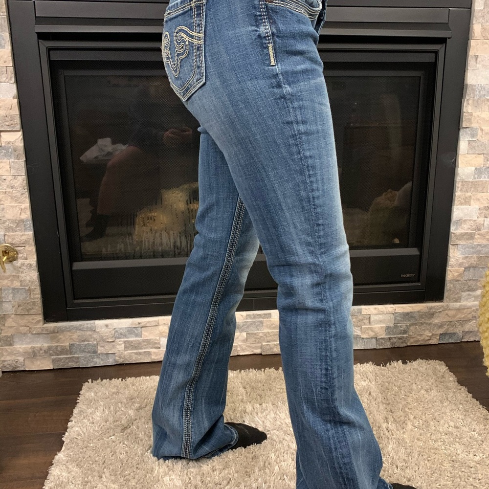 Boot Cut Low Rise Jeans - Picture 2 of 6